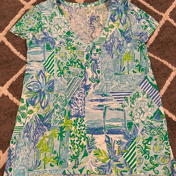 EUC Lilly Pulitzer Etta top - Picture 1 of 2
